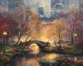 Central Park en automne Thomas Kinkade